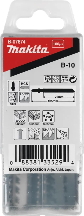 Makita B-07674 B-10 Decoupeerzaagblad voor Hout & Kunststof VE=100