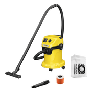 Karcher WD 3 P V-17/4/20 + Karcher Stofzuigerzak voor WD 2 Plus / WD 3 (4x)