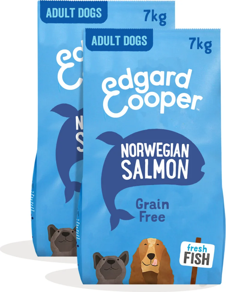 2x Edgard & Cooper Hondenvoer Droog Noorse Zalm 7 kg
