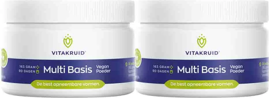 2x Vitakruid Multi Basis Vegan Poeder 163 gr