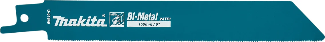 Makita D-51649 Reciprozaagblad Staal 150mm