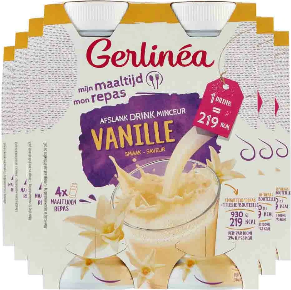 6x Gerlinea Mijn Maaltijd Afslank Drink Vanille 4 x 236 ml