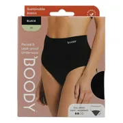 Boody Menstruatieondergoed Tailleslip Zwart Licht/Normaal Maat M