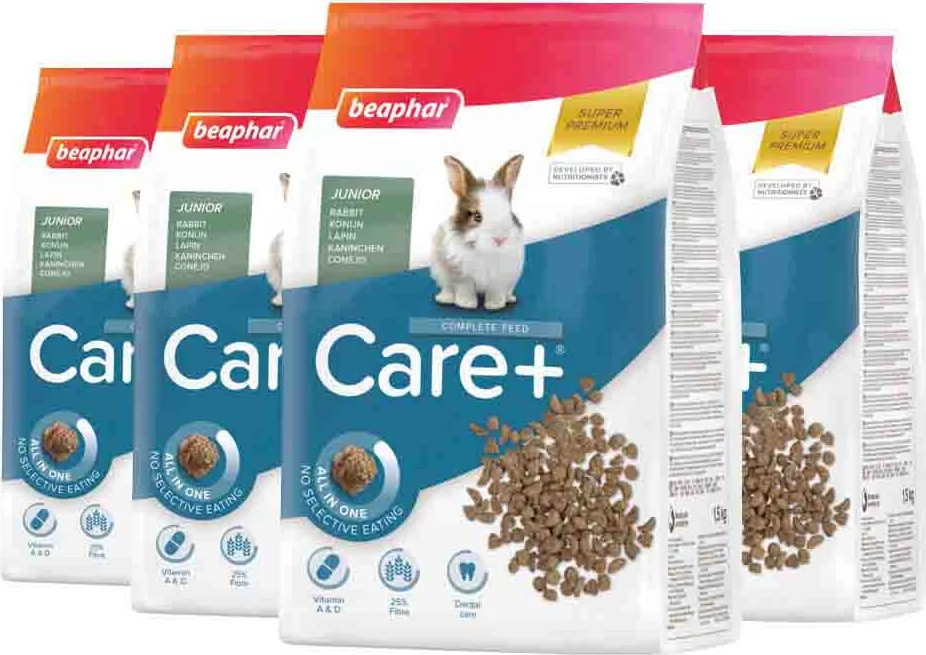 4x Beaphar Care+ Konijn Junior 1,5 kg