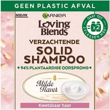 Garnier Loving Blends Milde Haver Shampoo Bar 60 gr