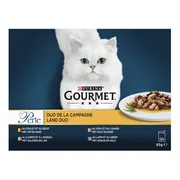 Gourmet Perle Kattenvoer Nat Mini Filets Multipack Land Duo in Saus 12 x 85 gr