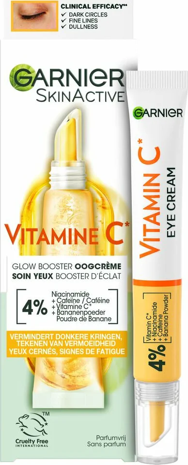 3x Garnier SkinActive Vitamine C Glowbooster Oogcrème 15 ml