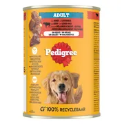 Pedigree Adult Hondenvoer Nat Blik Rund 400 gr