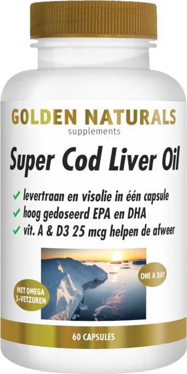 Golden Naturals Super Cod Liver Oil 60 softgels