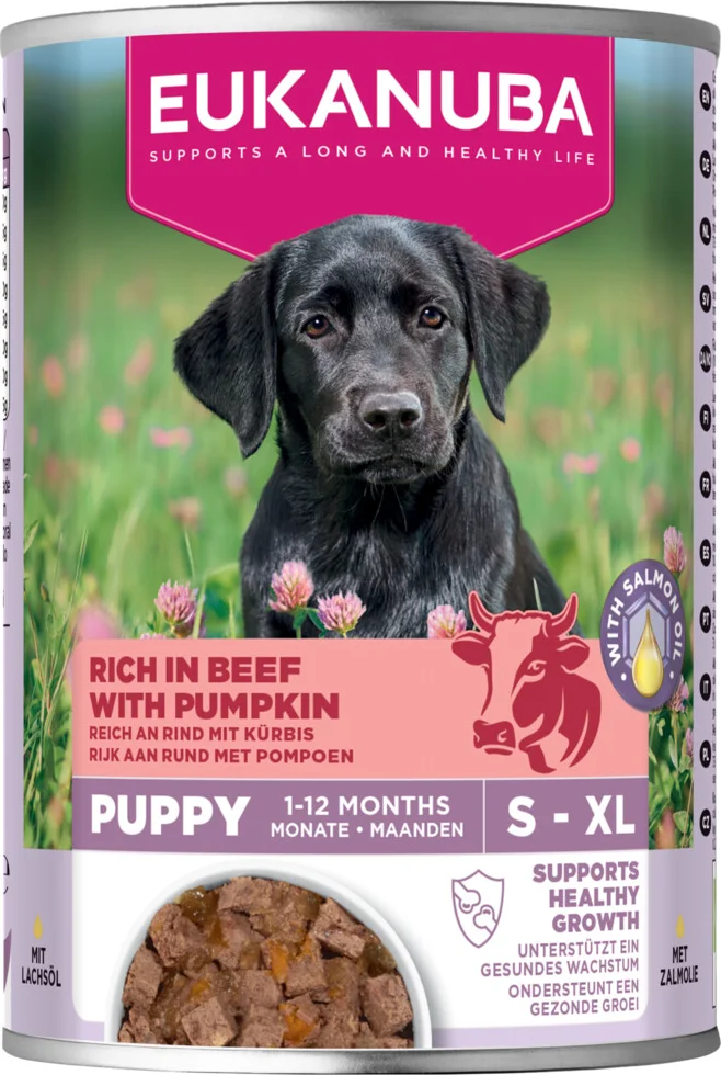 Eukanuba Hondenvoer Nat Life Care Dog Puppy Rund en Pompoen 400 gr