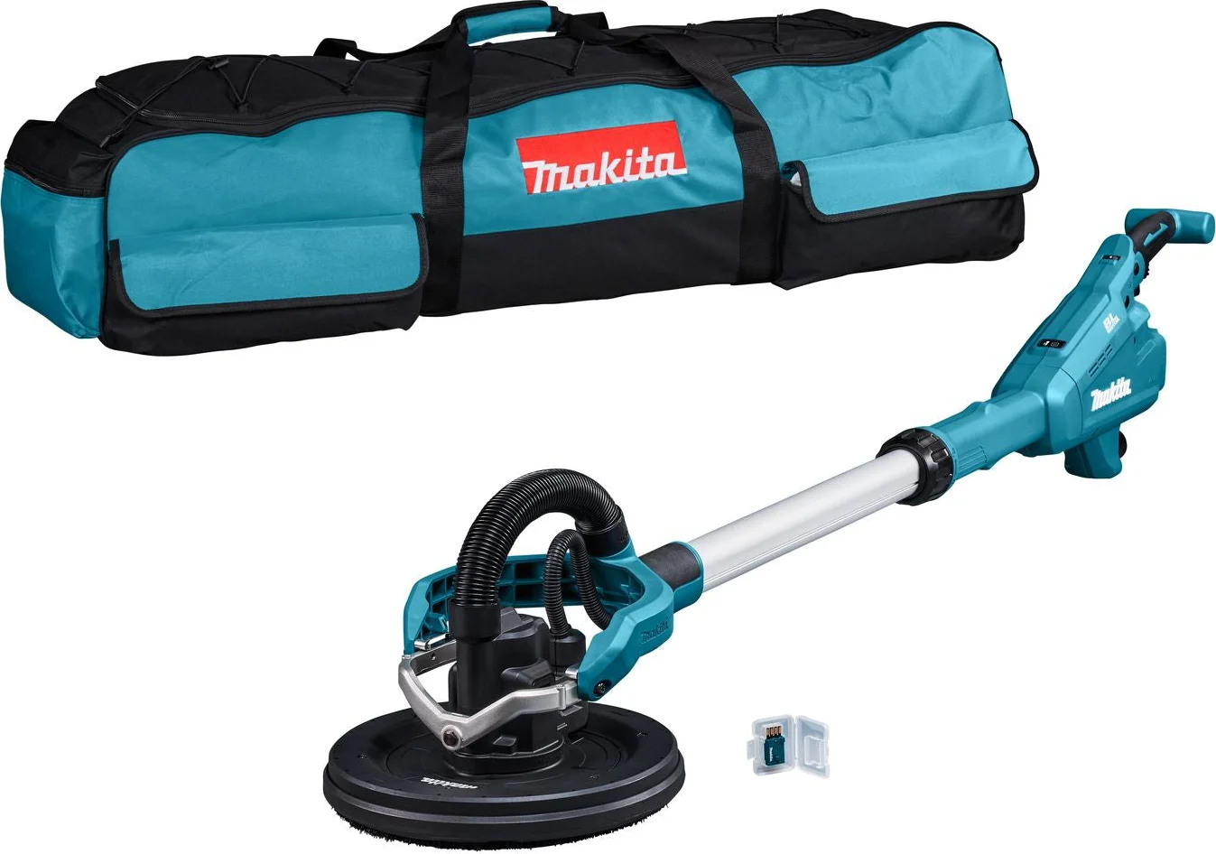 Makita DSL801ZU Accu langnek schuurmachine 225mm met AWS 18V Basic Body in tas