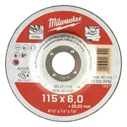 Milwaukee Metaalafbraamschijf SG 27 / 115x6x22 mm Contractor Series - 4932451481