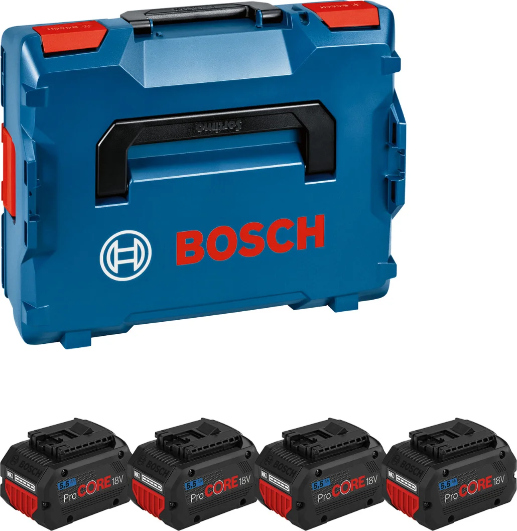Bosch Professional ProCORE18V Accu set 5.5Ah 4-delig in L-Boxx - 1600A02A2U