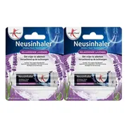 2x Lucovitaal Neusinhaler Vrijer Ademen Relaxerende Lavendel 1 gr