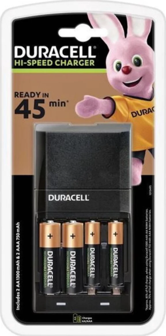 3x Duracell Oplader CEF 27 Hi-Speed 15
