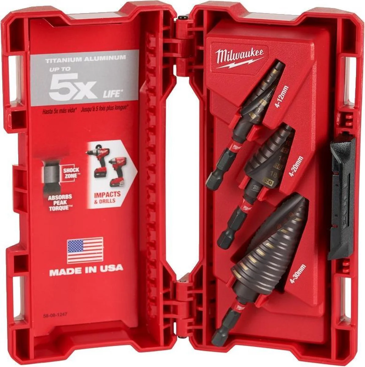 Milwaukee SHOCKWAVE™ Stappenboorset 3-delig - 48899266