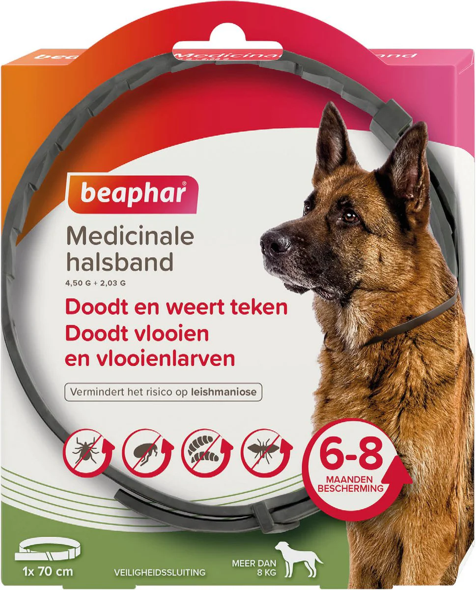 Beaphar Medicinale Halsband hond Vanaf 8 kg