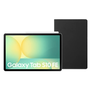 Samsung Galaxy Tab S10 FE 10,9 inch 256GB Wifi Zilver + BlueBuilt Book Case Zwart