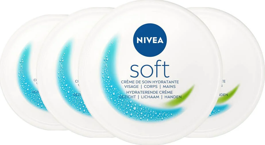 4x NIVEA Soft Crème Pot 50 ml