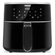 Princess Digitale Airfryer XL 182244 - 6 liter - Groot - PFAS vrij - Heteluchtfriteuse - Zwart - Digital Touchscreen - 8 Automatische Programma's - Inclusief in hoogte verstelbaar Grillrack