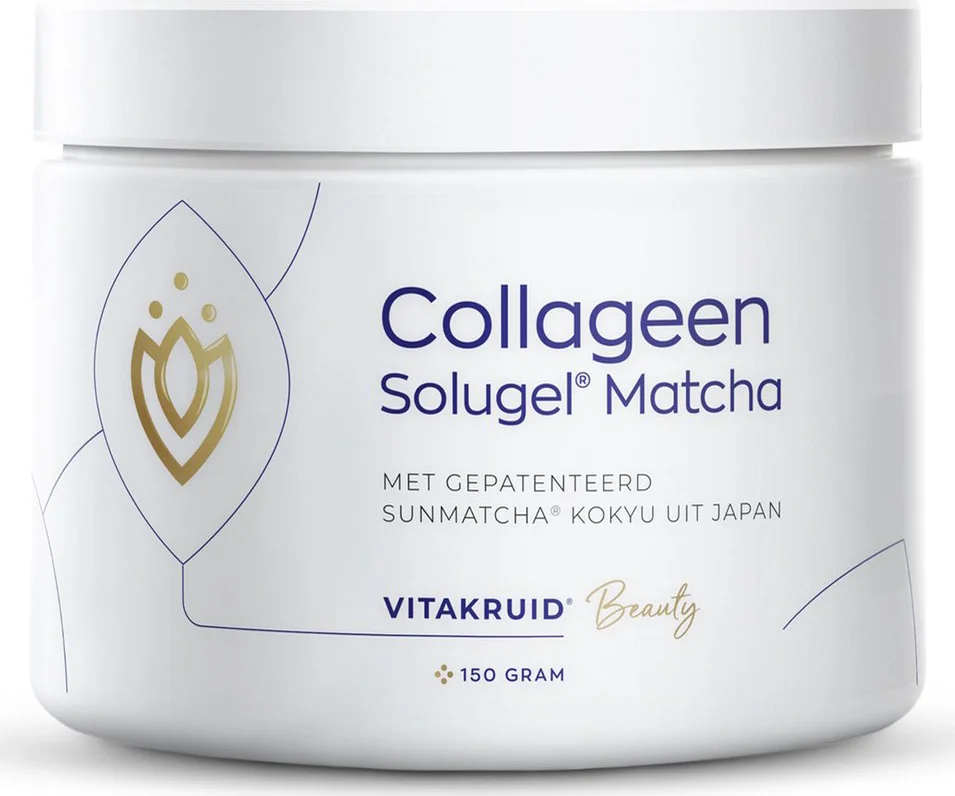 Vitakruid Collageen SunMatcha Solugel Poeder 150 gr