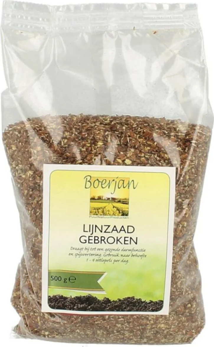 Boerjan Lijnzaad Gebroken 500gr