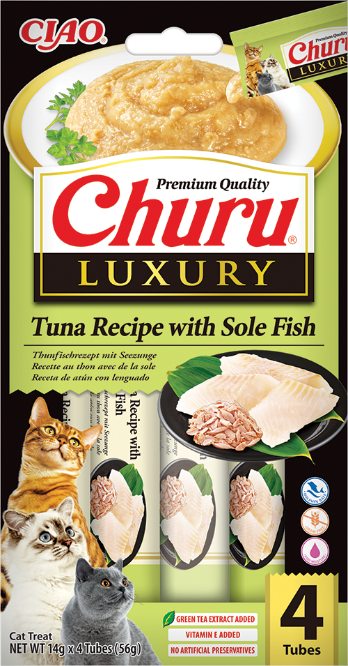 Ciao Kattensnack Churu Luxury Tuna & Sole Fish 4 x 14 gr