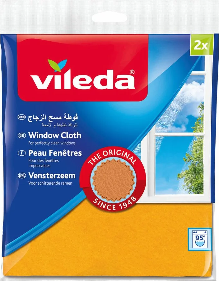 Vileda Vensterzeem +30% Microfibre 2 Stuks