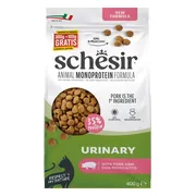 8x Schesir Monoproteïne Promo Kattenvoer Droog Urinary Ham 400 gr