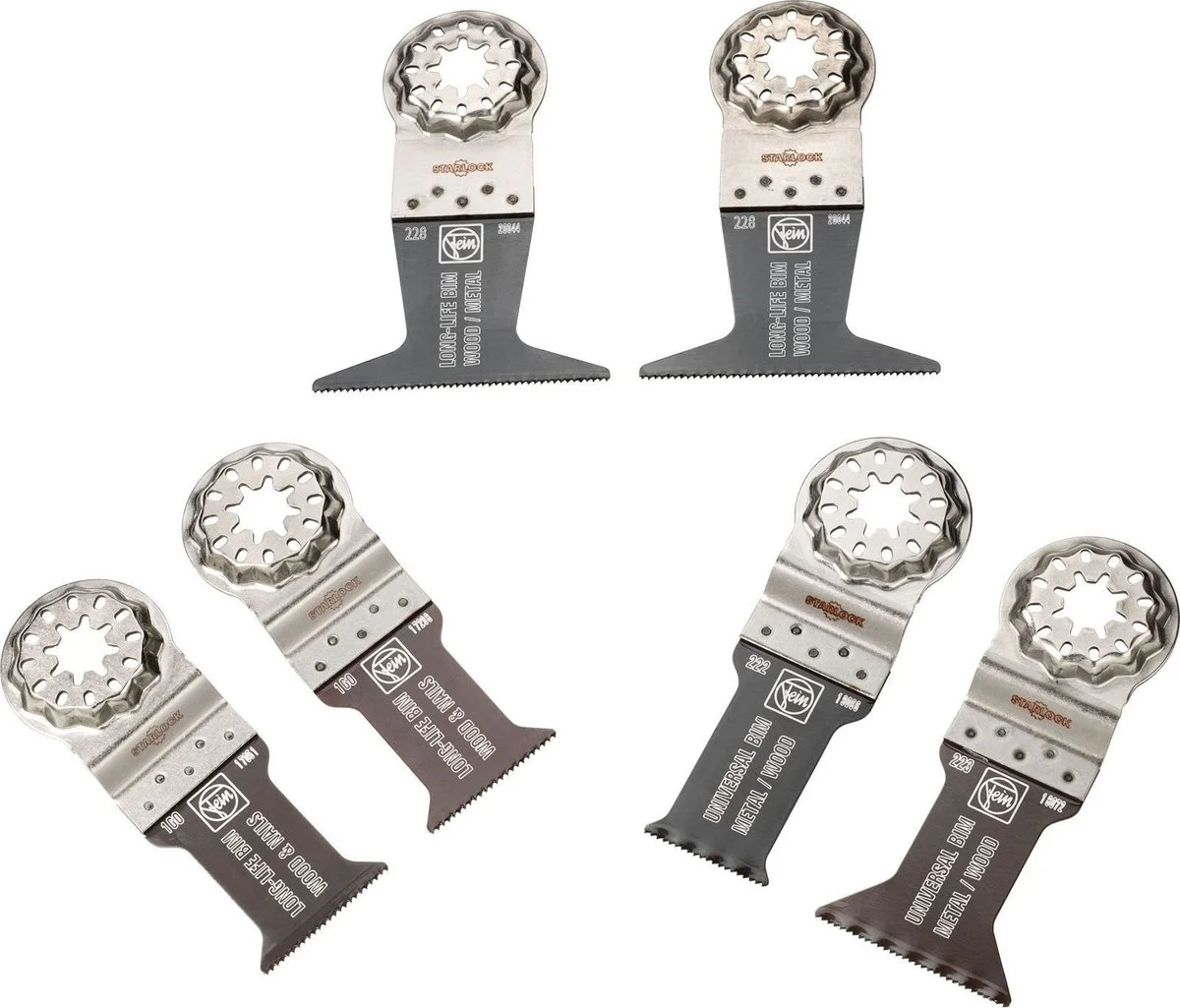 Fein Best of E-Cut Starlock Wood & Metal Zaagbladenset 6-delig - 35222967010
