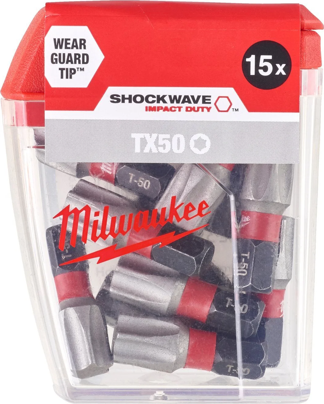 Milwaukee SHOCKWAVE™ IMPACT DUTY schroefbits TX50 x 25 mm VE=15 - 4932430892