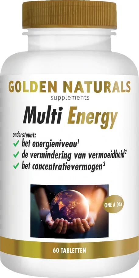 2x Golden Naturals Multi Energy 60 tabletten