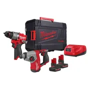 Milwaukee M12 FUEL™ FPP2BG2-502X Accu combiset 2-delig (FPD2 + FHAC16) 12V 5.0Ah in HD-Box - 4933500138