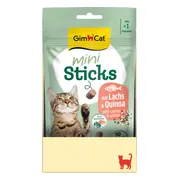 12x GimCat Mini Sticks Kattensnack Zalm & Quinoa 50 gr