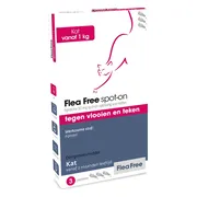 Flea Free Spot On Anti Vlooiendruppels Kat vanaf 1 kg 6 pipetten