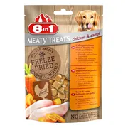 8x 8in1 Meaty Treats Kip en Wortel 50 gr
