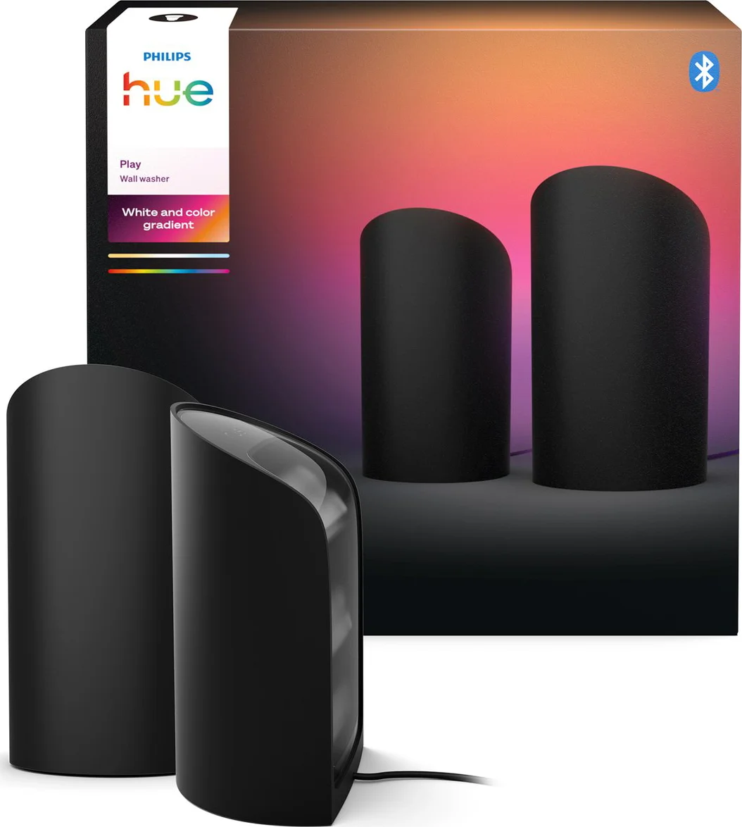 Philips Hue Play Wall Washer Zwart - 2-pack