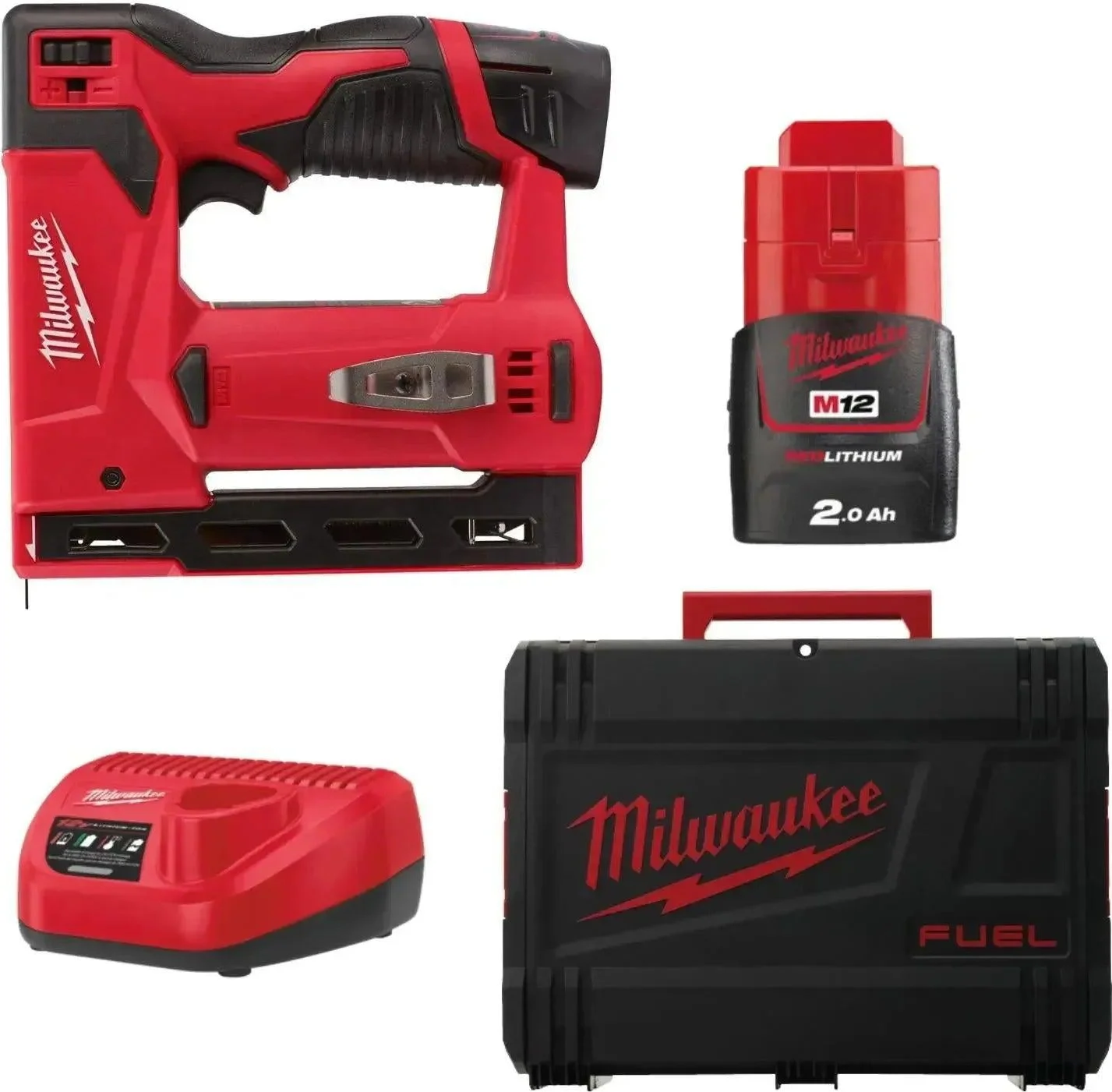 Milwaukee M12 BST-202X Accu Niettacker 12V 2.0Ah in HD Box - 4933459635