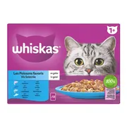 Whiskas 1+ Vis Selectie in Gelei Maaltijdzakjes Multipack 24 x 85 gr