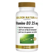 Golden Naturals Vitamine D3 25mcg 120 softgels
