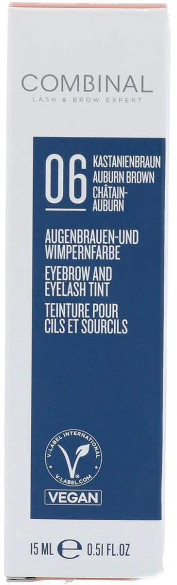 Combinal Eyebrow and Eyelash Tint 06 - Auburn Brown 15ML