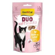 12x GimCat Duo Kattensnack Kip & Lever 50 gr