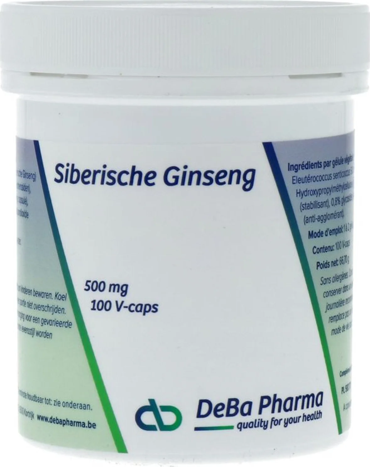 DeBa Pharma Siberische Ginseng Capsules 100VCP