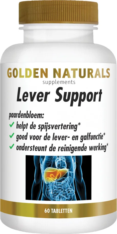 2x Golden Naturals Lever Support Vegan 60 tabletten