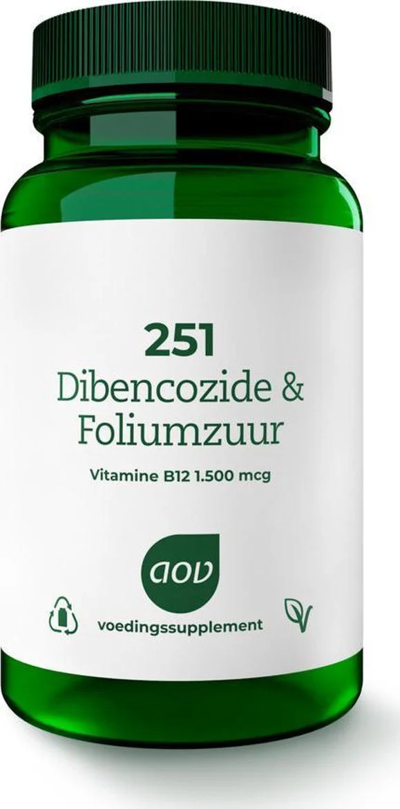 AOV 251 Dibencozide & Foliumzuur (1.500 mcg) 60 zuigtabletten