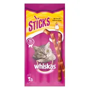 28x Whiskas Sticks Kattensnack Kip 18 gr