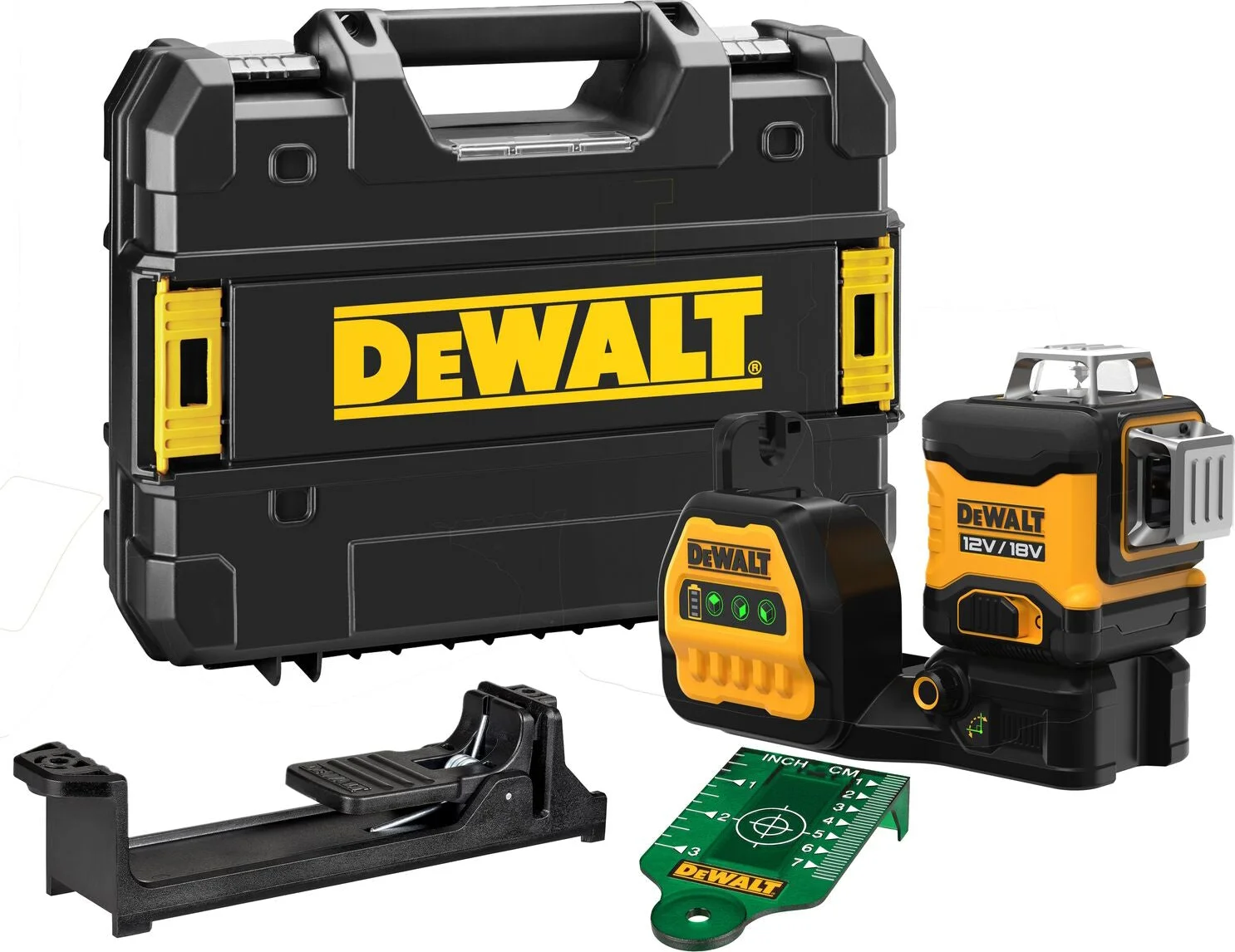 DeWALT DCE089NG18 Accu kruislijnlaser groen 3x360° 12V/18V XR Basic Body in TSTAK