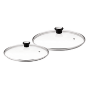 Tefal Glazen dekselset 24 cm + 28 cm