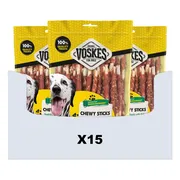 15x Voskes Hondensnack Rawhide Sticks Eend 400 gr