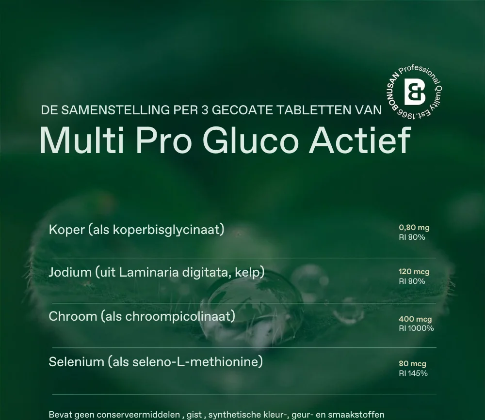 Bonusan Multi Pro Gluco Actief Tabletten 60st 60TB